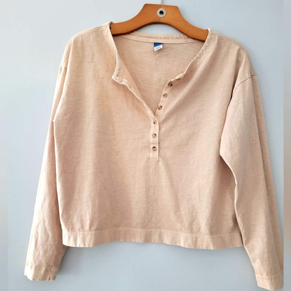 Old Navy Cropped Henley